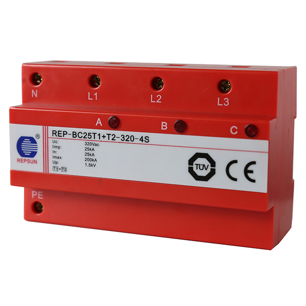 Protector contra sobretensiones T1+T2 para fotovoltaica